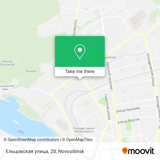 Ельцовская улица, 20 map