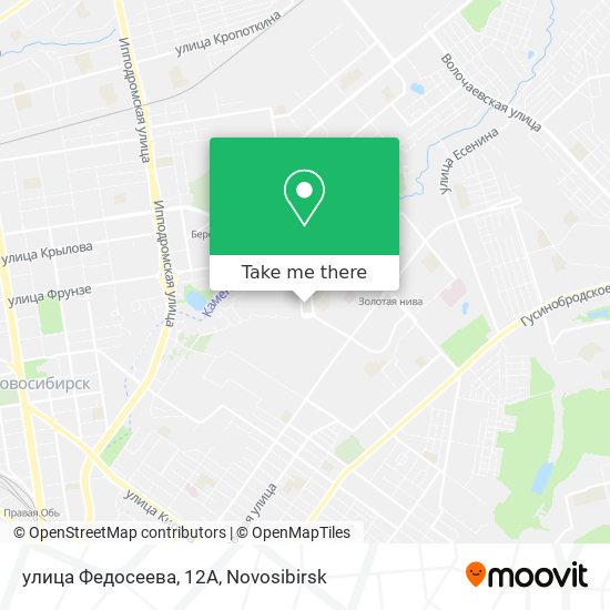 улица Федосеева, 12А map