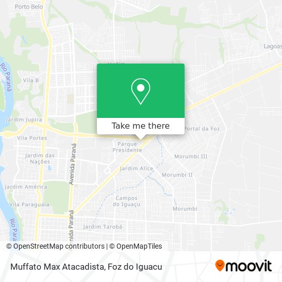 Muffato Max Atacadista map