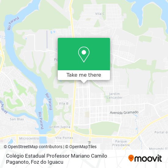 Colégio Estadual Professor Mariano Camilo Paganoto map