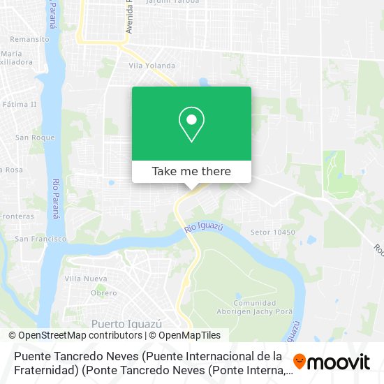 Puente Tancredo Neves (Puente Internacional de la Fraternidad) (Ponte Tancredo Neves (Ponte Interna map