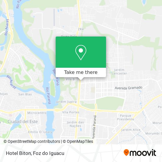 Hotel Biton map