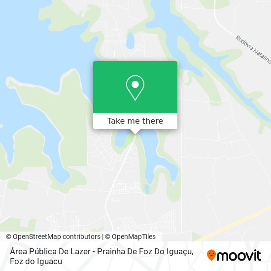 Área Pública De Lazer - Prainha De Foz Do Iguaçu map