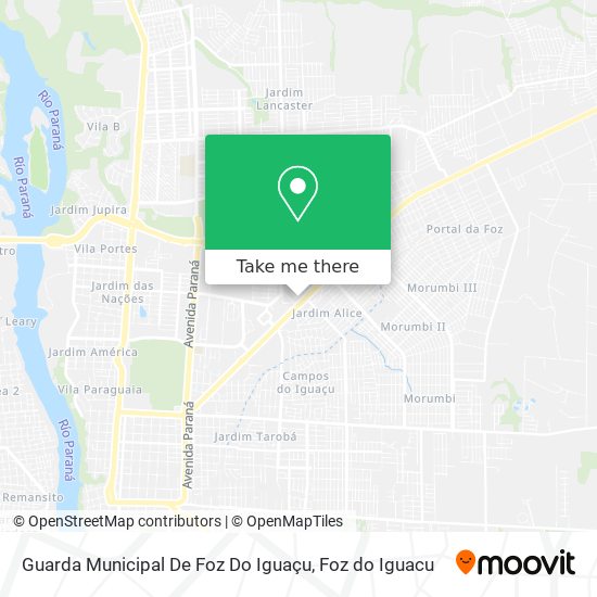 Guarda Municipal De Foz Do Iguaçu map