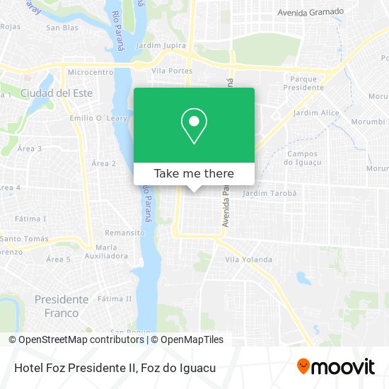 Hotel Foz Presidente II map