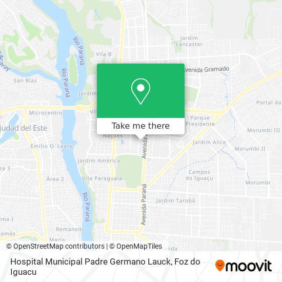 Hospital Municipal Padre Germano Lauck map