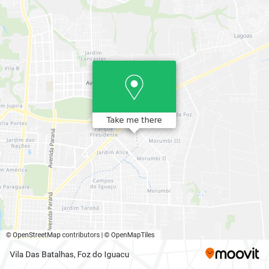 Vila Das Batalhas map