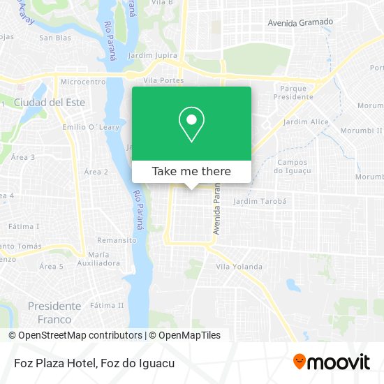 Foz Plaza Hotel map