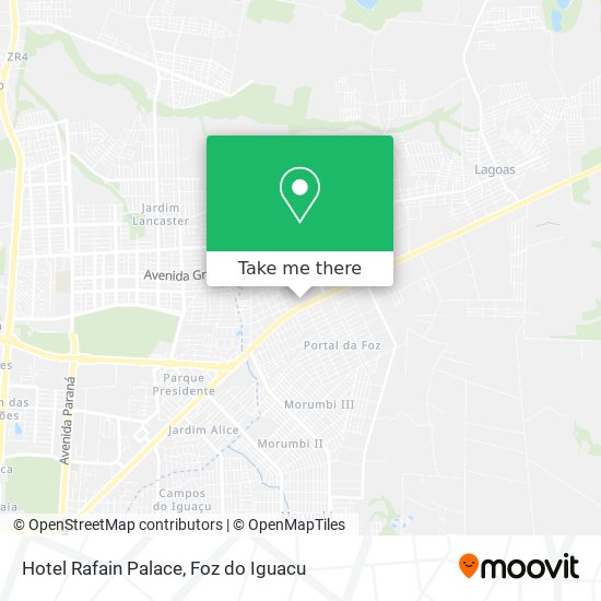 Hotel Rafain Palace map