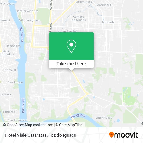 Hotel Viale Cataratas map