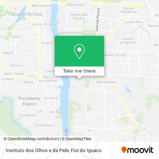Instituto dos Olhos e da Pele map