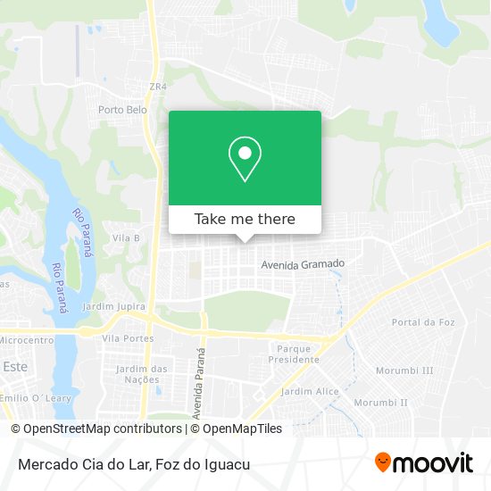 Mercado Cia do Lar map
