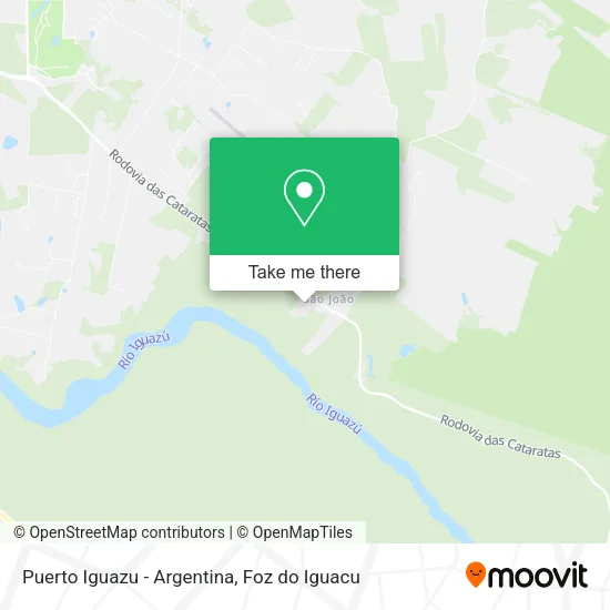 Puerto Iguazu - Argentina map