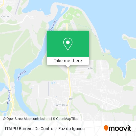 ITAIPU Barreira De Controle map