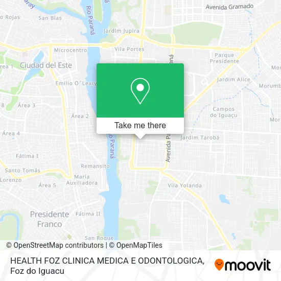 HEALTH FOZ CLINICA MEDICA E ODONTOLOGICA map