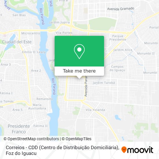 Mapa Correios - CDD (Centro de Distribuição Domiciliária)