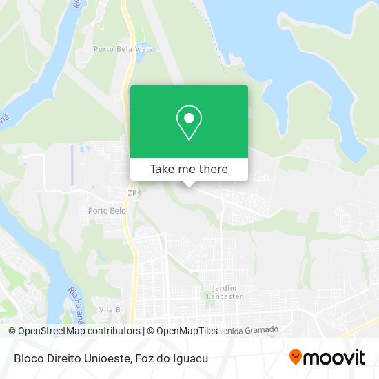 Bloco Direito Unioeste map