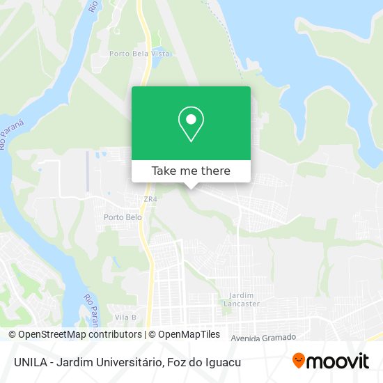 Mapa UNILA - Jardim Universitário