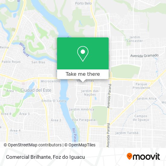 Comercial Brilhante map