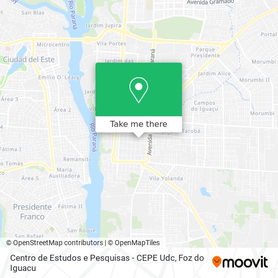 Centro de Estudos e Pesquisas - CEPE Udc map