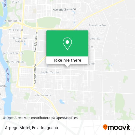 Arpege Motel map