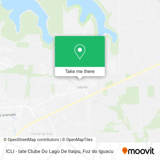 ICLI - Iate Clube Do Lago De Itaipu map