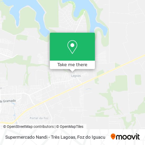 Mapa Supermercado Nandi -  Três Lagoas