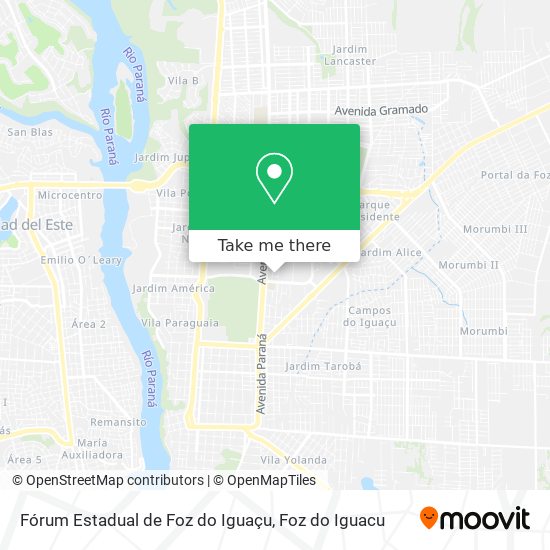 Fórum Estadual de Foz do Iguaçu map