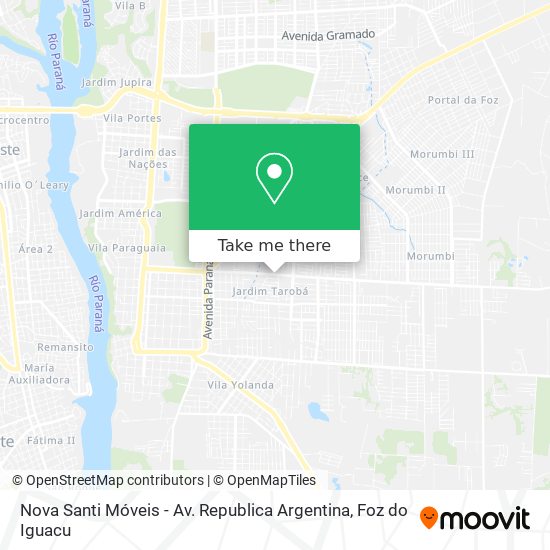 Nova Santi Móveis - Av. Republica Argentina map