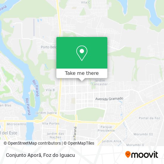 Conjunto Aporã map