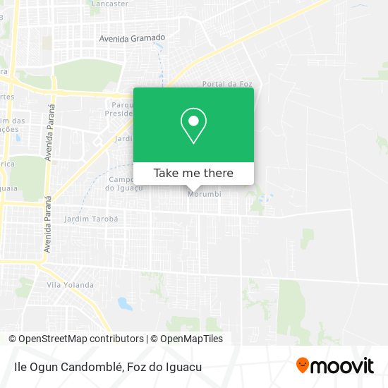 Ile Ogun Candomblé map