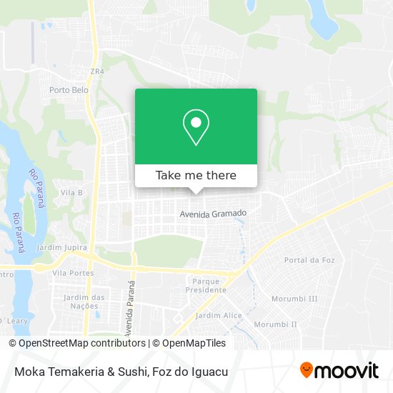Moka Temakeria & Sushi map