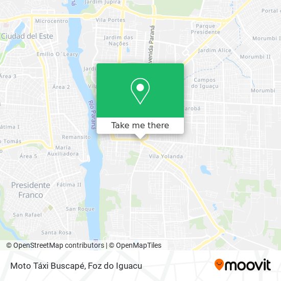 Moto Táxi Buscapé map