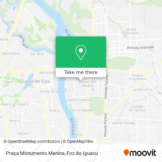 Praça Monumento Menina map