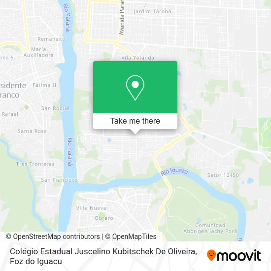 Colégio Estadual Juscelino Kubitschek De Oliveira map