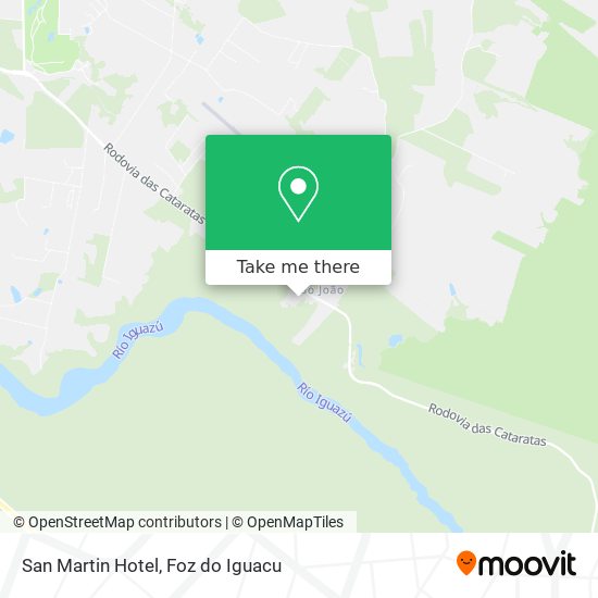 San Martin Hotel map