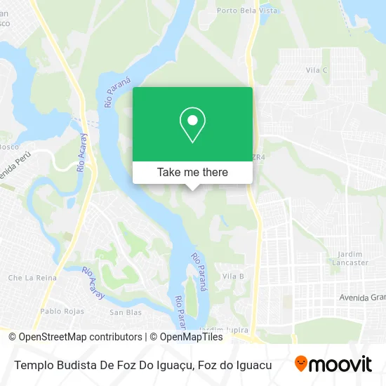 Templo Budista De Foz Do Iguaçu map