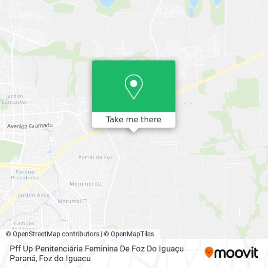 Mapa Pff Up Penitenciária Feminina De Foz Do Iguaçu Paraná