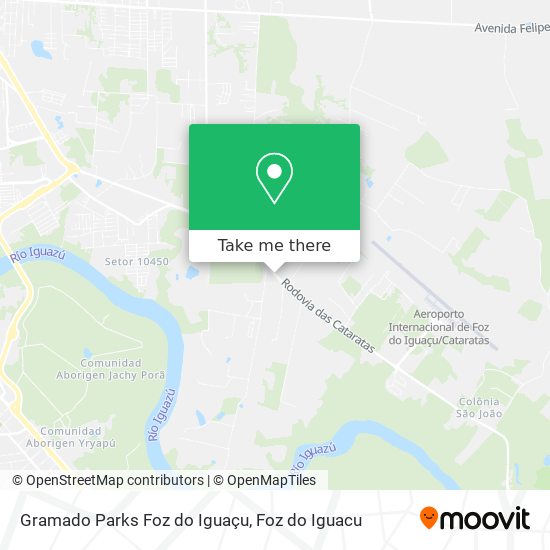 Gramado Parks Foz do Iguaçu map