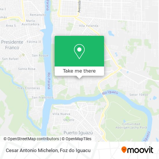 Cesar Antonio Michelon map