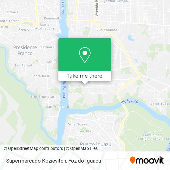 Supermercado Kozievitch map