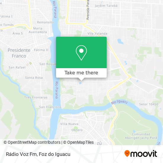 Rádio Voz Fm map