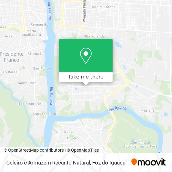 Celeiro e Armazém Recanto Natural map