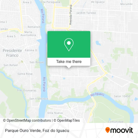 Parque Ouro Verde map