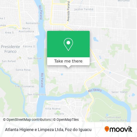 Mapa Atlanta Higiene e Limpeza Ltda