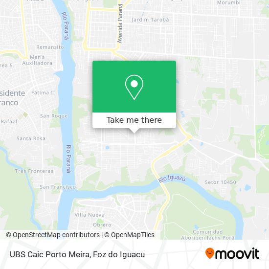 UBS Caic Porto Meira map