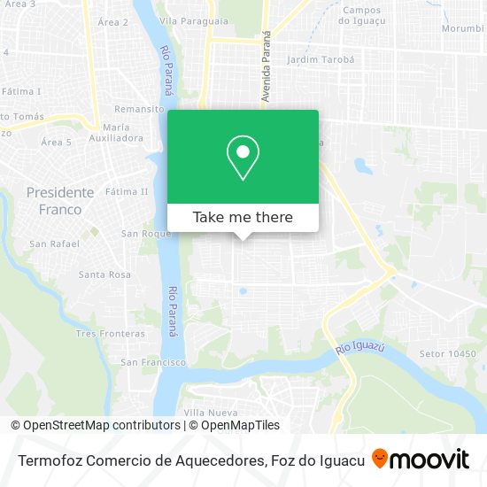 Termofoz Comercio de Aquecedores map