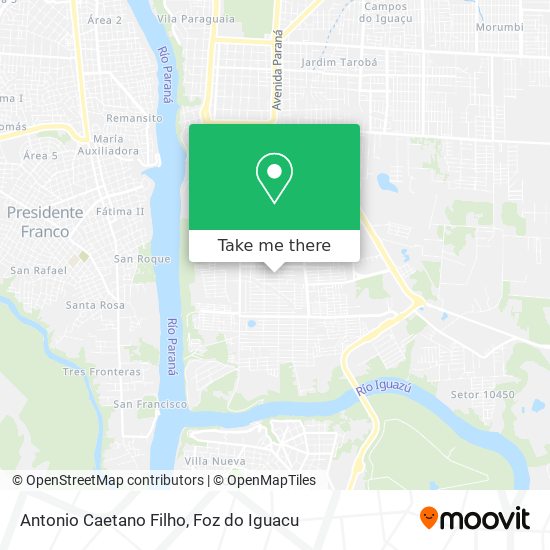 Antonio Caetano Filho map