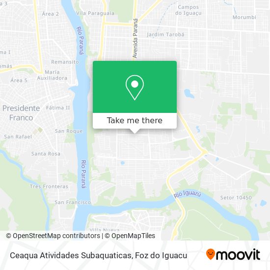 Ceaqua Atividades Subaquaticas map