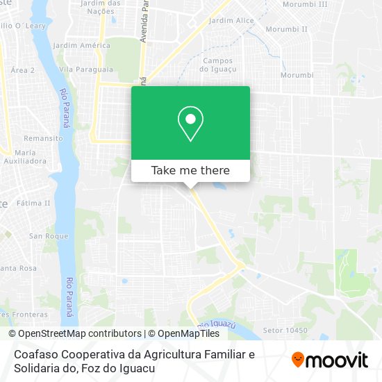 Coafaso Cooperativa da Agricultura Familiar e Solidaria do map